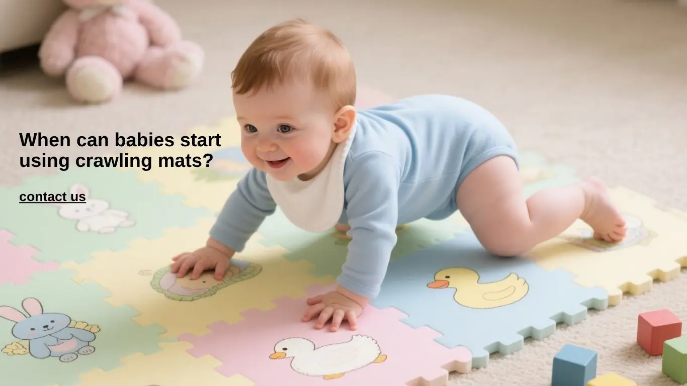 When can babies start using crawling mats?