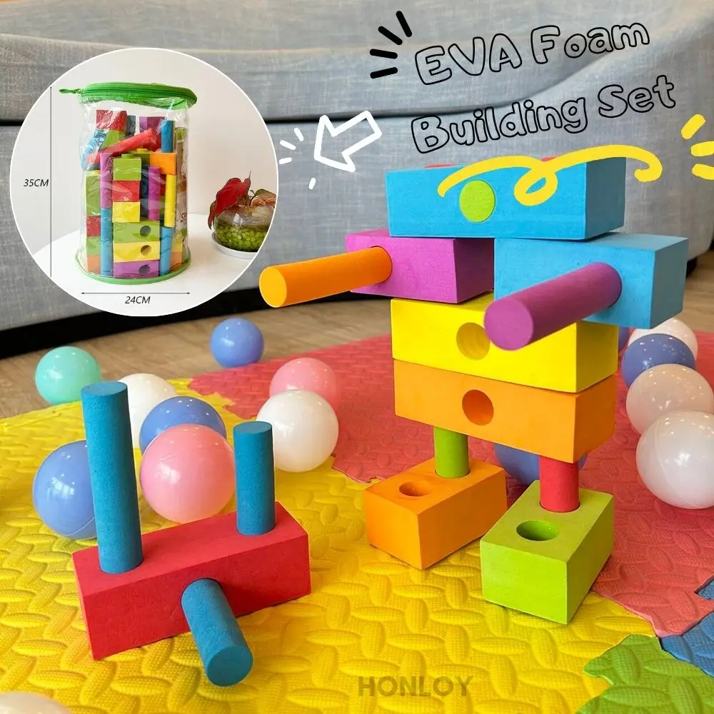 Transform Your Living Room into a Play Paradise with HONLOY EVA Foam Building Blocks