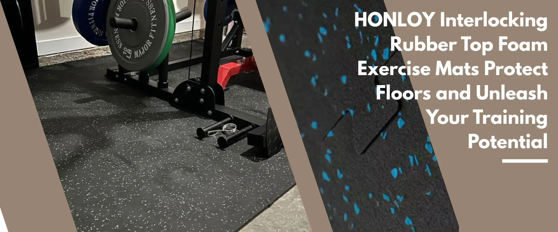 HONLOY Interlocking Rubber Top Foam Exercise Mats Protect Floors and Unleash Your Training Potential
