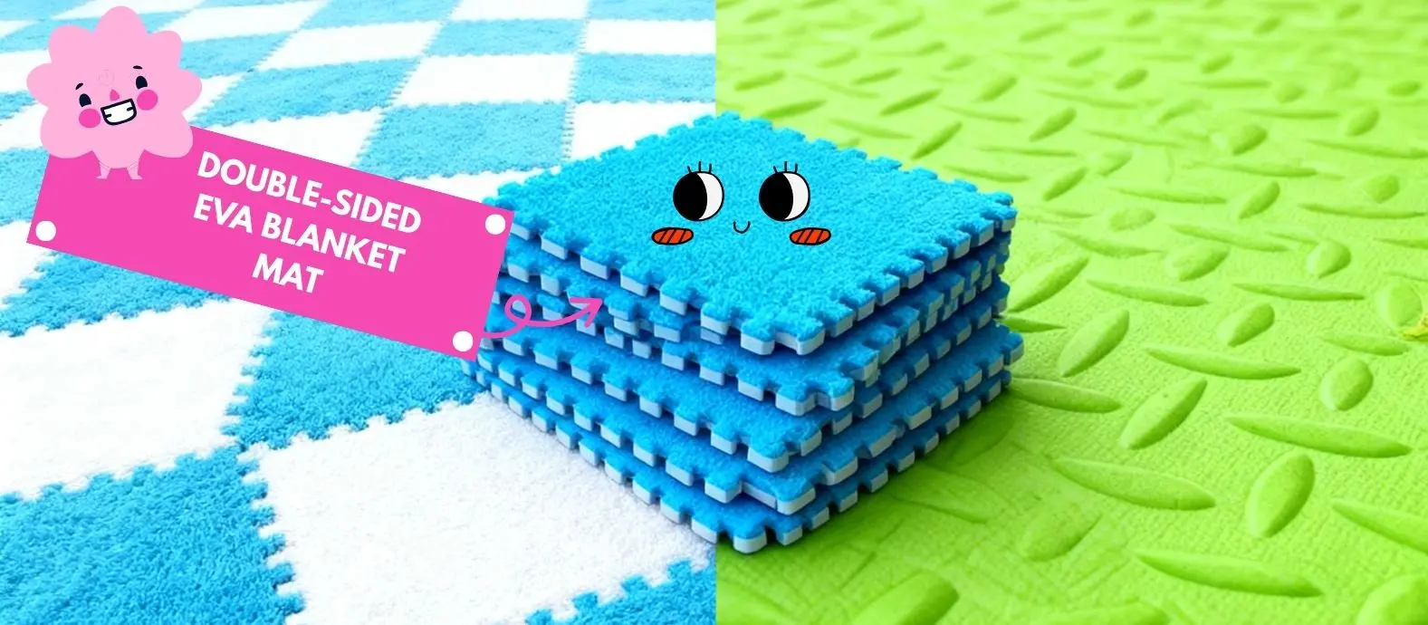 Unlock a new spatial experience with dual-sided EVA foam floor mats that brighten up your life