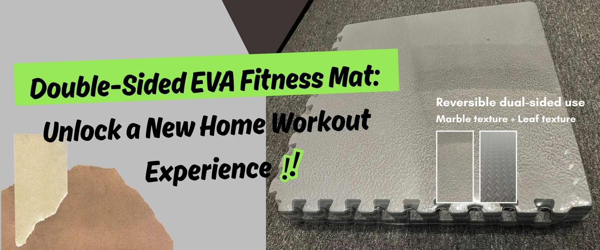 Double-Sided EVA Fitness Mat: Unlock a New Home Workout Experience