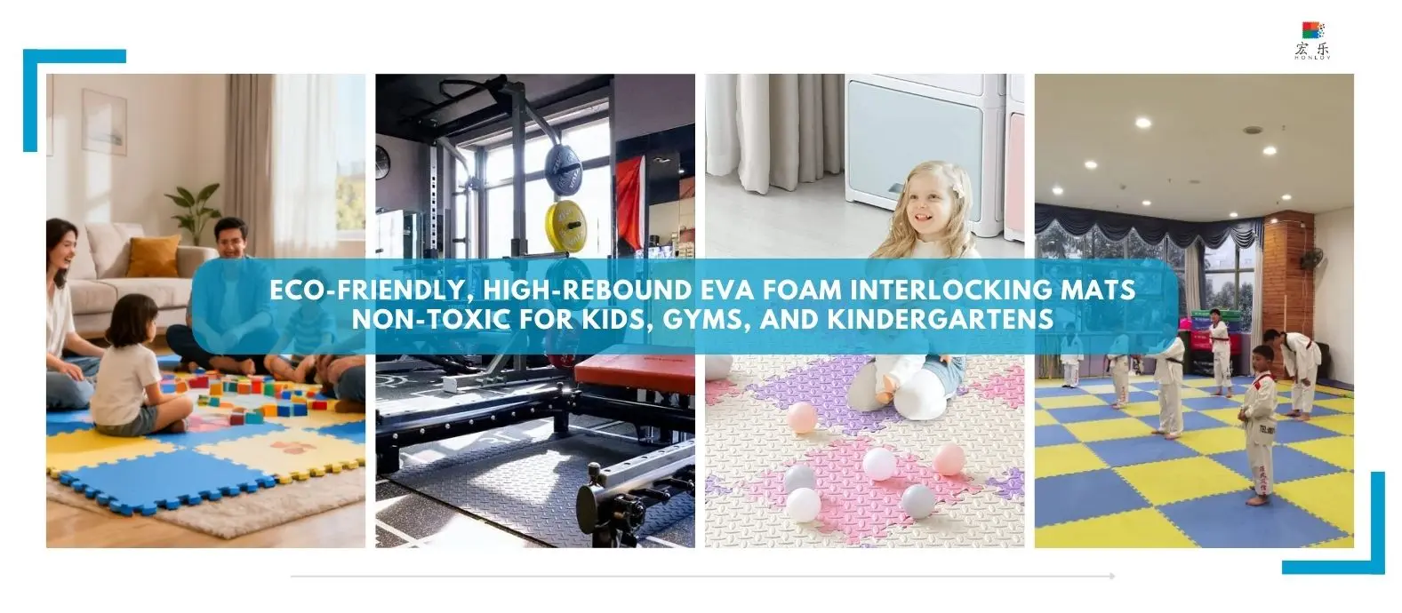 Eco-friendly, high-rebound EVA Foam Interlocking Mats — Non-toxic for Kids, Gyms, and Kindergartens